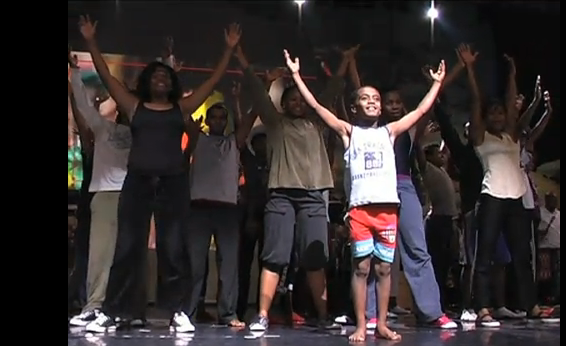 Proben zu dem Musical Mother Africa