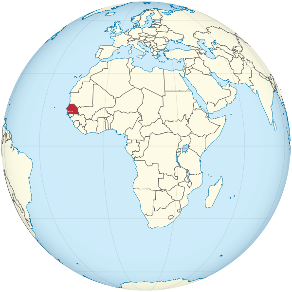 Senegal on the globe (c) TUbS