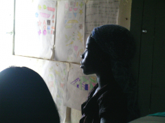 M&auml;dchen in einem Township in S&uuml;dafrika