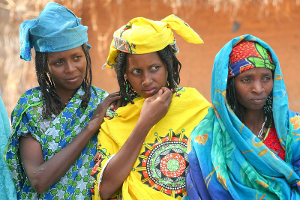 Fulani Frauen in Festttagskleidung