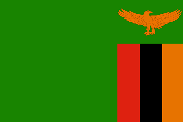 Flagge von Sambia (c) wikimedia commons