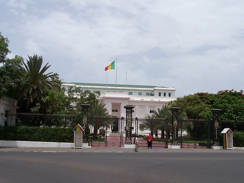 Die Residenz des Pr&auml;sidenten von Senegal