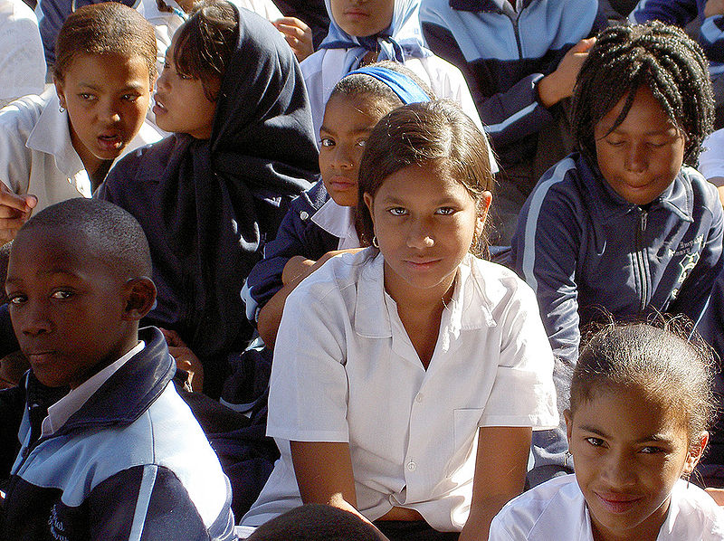 Sch&uuml;ler in Kapstadt, S&uuml;dafrika