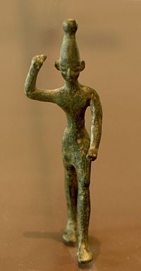 Figur des Gottes Baal, im Louvre ausgestellt (c) wikicommons 