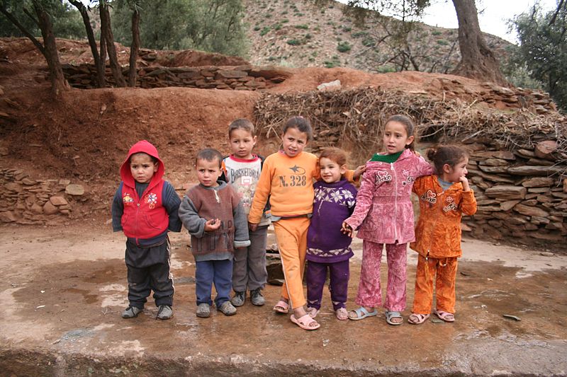 Berberkinder in Marokko 