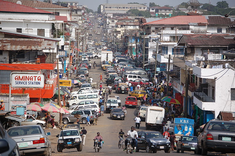 Innenstadt von Monrovia