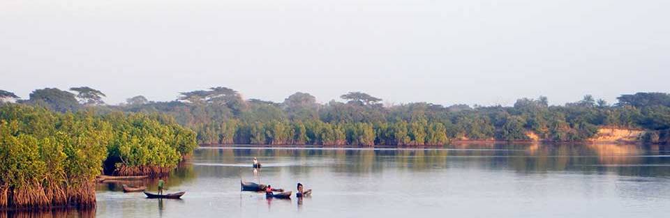 Guinea-Bissau Flusslandschaft
