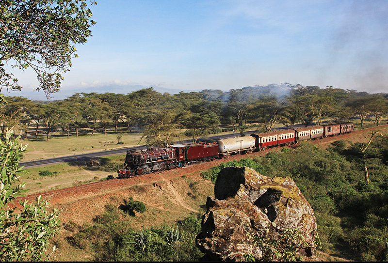 Dampflok der Ostafrikanischen Eisenbahngesellschaft (c) GeorgTrb
