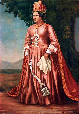 Königin Ranavolana I. von Madagaskar - Zeichnung von Philippe Auguste Ramanankirahina(c) wikimedia
