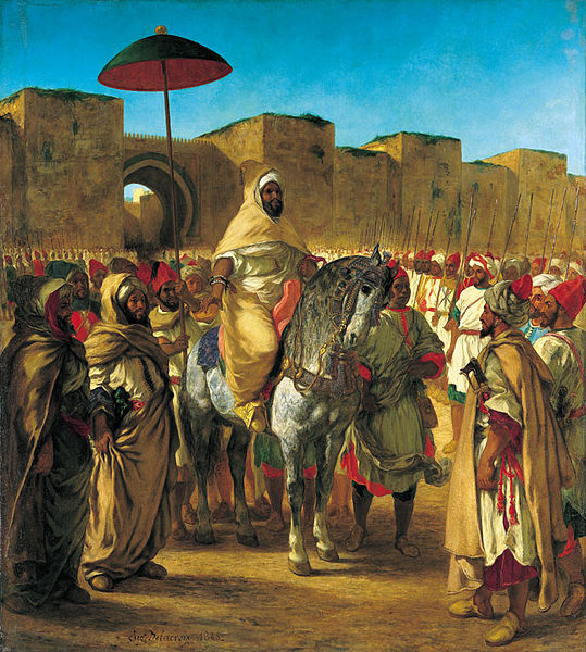 Sultan in Marokko - Gemälde von Eugene Ferdinand Victor Delacroix (c) Foto Daniel Martin