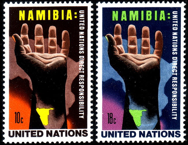 Briefmarke der UN für Namibia 1975 (c) Nickpo