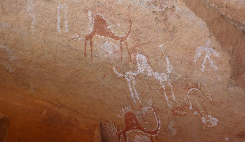 Prähistorische Felszeichnungen in der Sahara (c) Franzfoto
