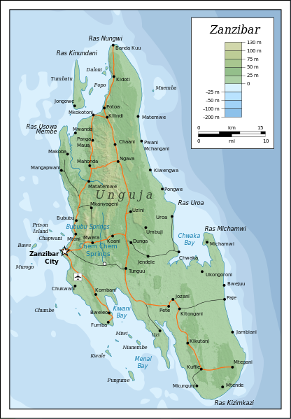 Karte von Sansibar (c) Mysid