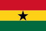 Flagge von Ghana (c) wikicommo ns
