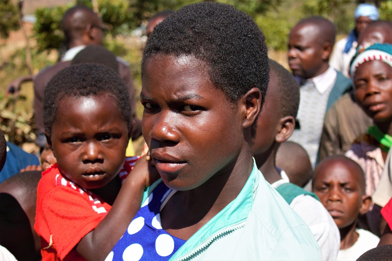 Mutter mit Kind in Malawi 