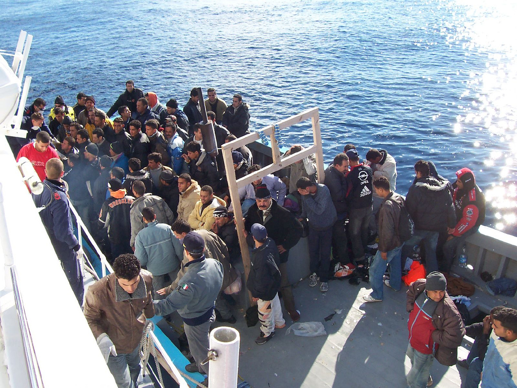 Flüchtlinge bei Lampedusa (c) Vito Manzari CC_BY SA 2.0
